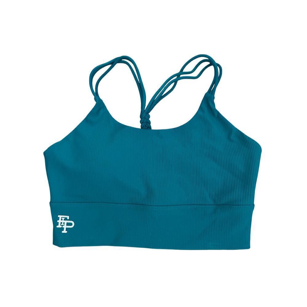 Flex It Pink Green Sports Bra Size Medium